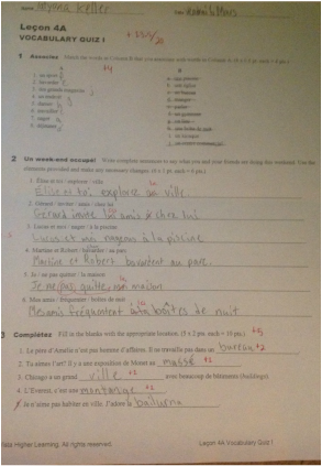 Vhlcentral French 1 Answers